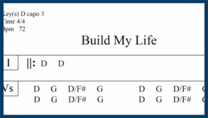 build my life chord chart