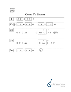 Come Ye Sinners chart preview