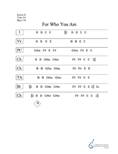 For Who You Are chord chart preview