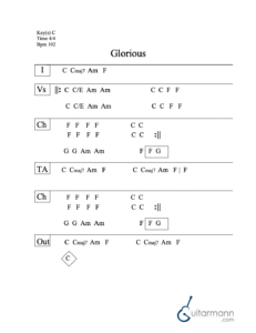 Glorious Day chord chart preview