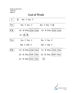 God of Wrath chord chart preview