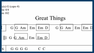 great thigns chord chart