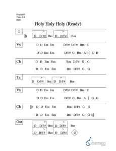 Holy Holy Holy Ready chord chart preview