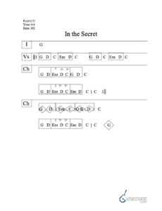 In the Secret chord chart preview