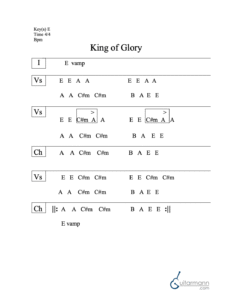 King of Glory chord chart preview