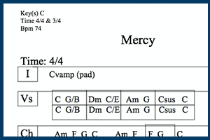 mercy chord chart