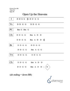 Open Up the Heavens chord chart preview