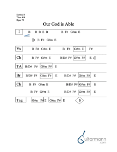 God Is Able chord chart preview