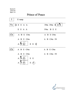 Prince of Peace chord chart preview