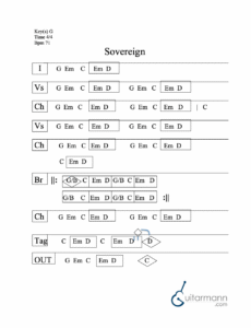 Sovereign chord chart preview