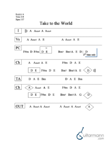 Take to the World chord chart preview