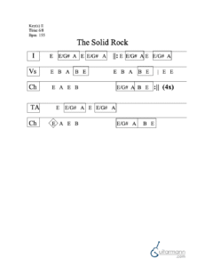 The Solid Rock chord chart preview
