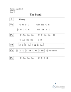 The Stand chord chart preview