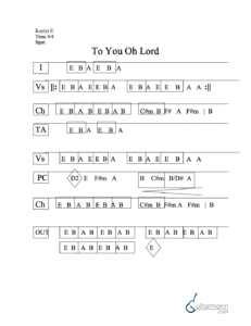 To You Oh Lord chord chart preview