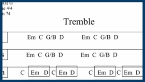 tremble chord chart