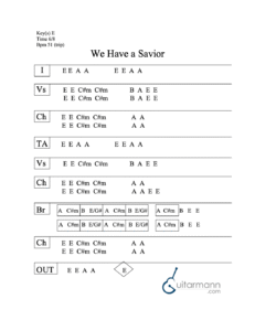 We Have a Savior chord chart preview