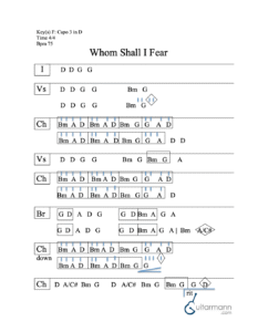 Whom Shall I Fear chord chart preview