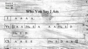 who you say I am chord chart