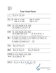 Your Great Name chord chart preview