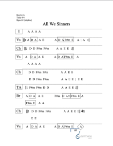 All We Sinners chord chart preview