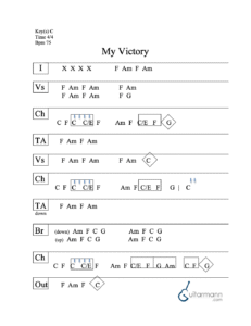 My Victory chord chart preview
