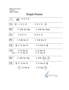 Simple Pursuit chord chart preview