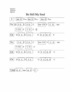 Be Still My Soul chord chart preview