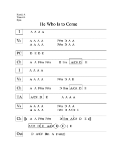 He Who Is To Come chord chart preview