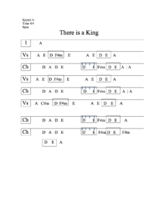 There Is a King chord chart preview