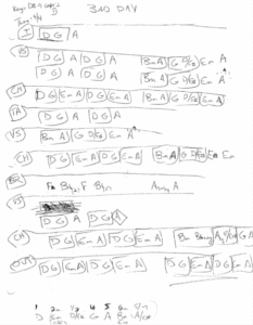 Bad Day chord chart preview